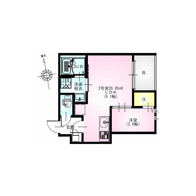REGALEST ラルーチェ本厚木 302号室 間取り