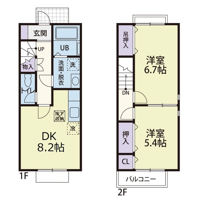 Selsia Ⅰ-A 101号室 間取り