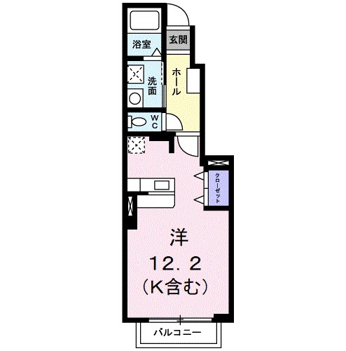 キートス 103号室 間取り