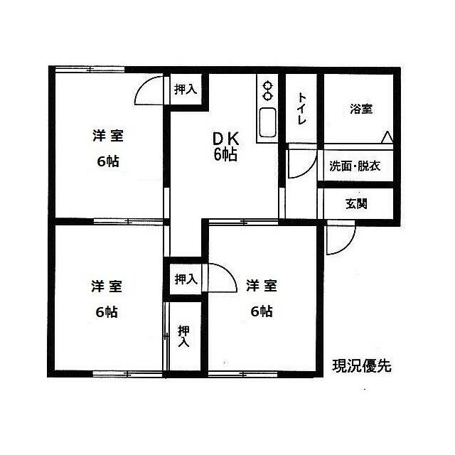 クレールシャルマン 103号室 間取り