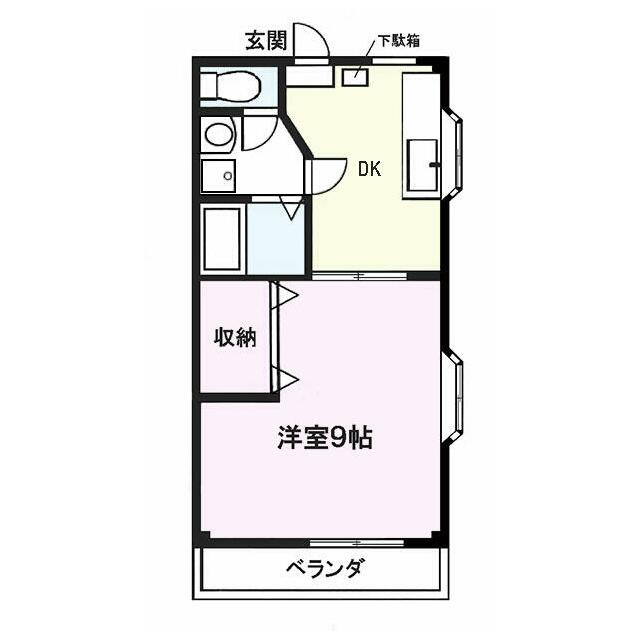 柏柳ビル 305号室 間取り
