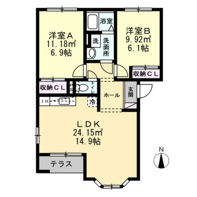 Ｓｏｕｒｉｒｅ 101号室 間取り