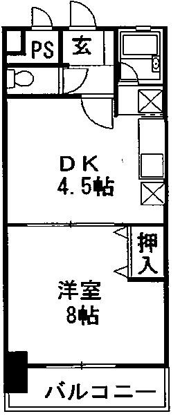 ゆたかビル 402号室 間取り