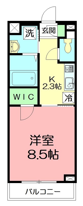 ＮＯＬＩＡＲ本郷台 404号室 間取り