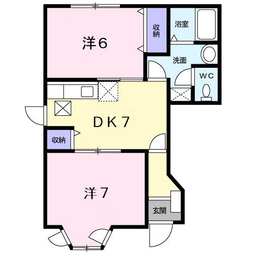 ポーターヴェール 101号室 間取り