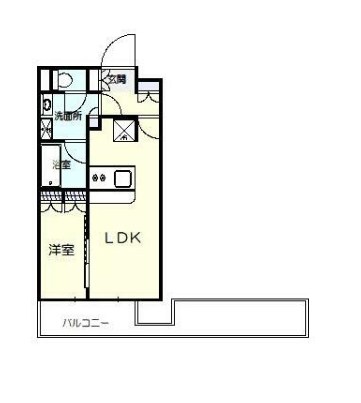 レーベン小田原 THE TOWER 511号室 間取り
