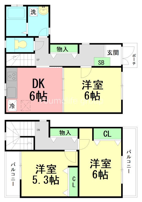グリーンステージ B101号室 間取り