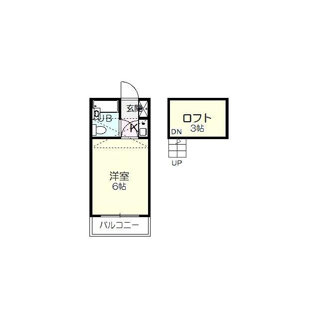 蛍田ハイツ 103号室 間取り