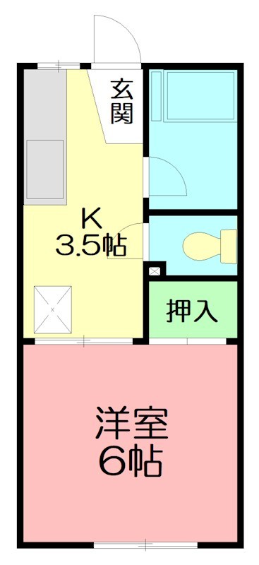 ｓｏｎａｓ 201号室 間取り