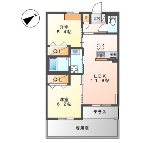 N’ s ARK（エヌズアーク） 間取り