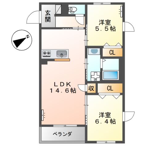 N’ s ARK（エヌズアーク） 間取り