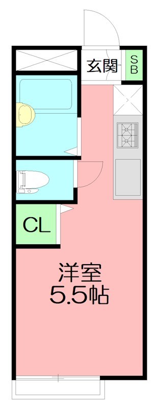 ヴィラ鈴金 205号室 間取り