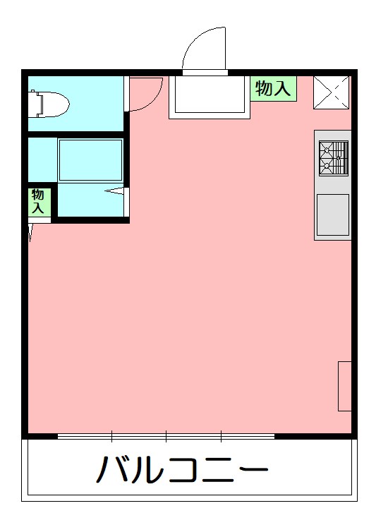 茅ヶ崎シーサイドパレス 413号室 間取り