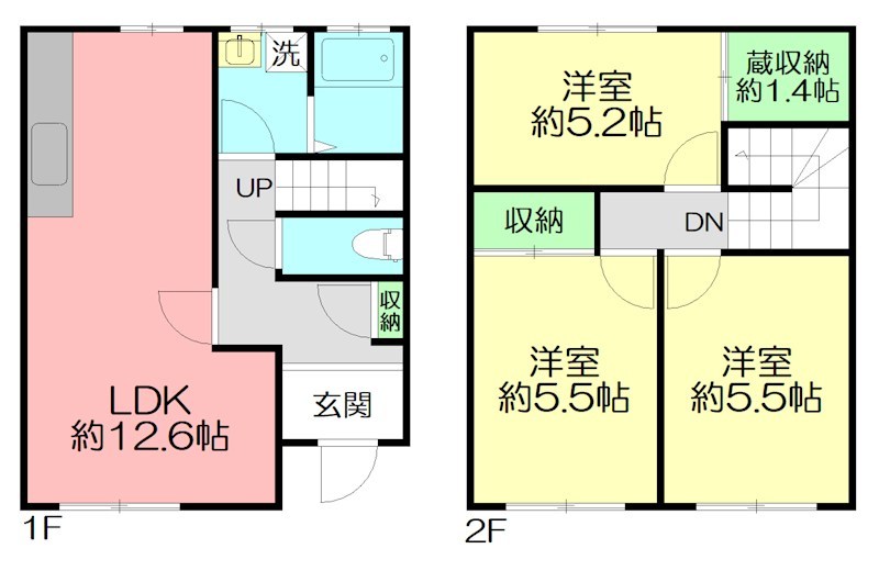 マイハウスⅡ A号室 間取り