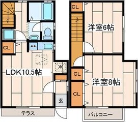 アムール鎌倉 101号室 間取り