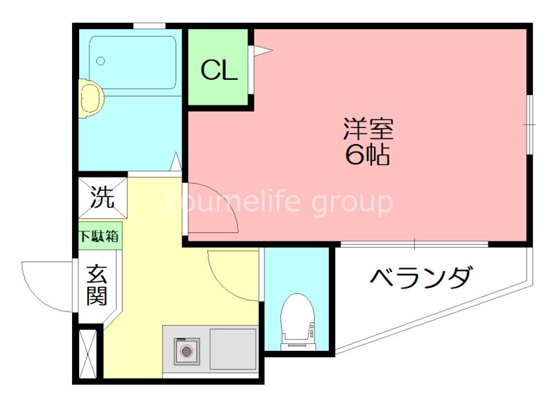 アーバンフラット本郷台 203号室 間取り