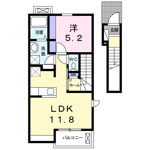 ビバリーヒルズ 201号室 間取り