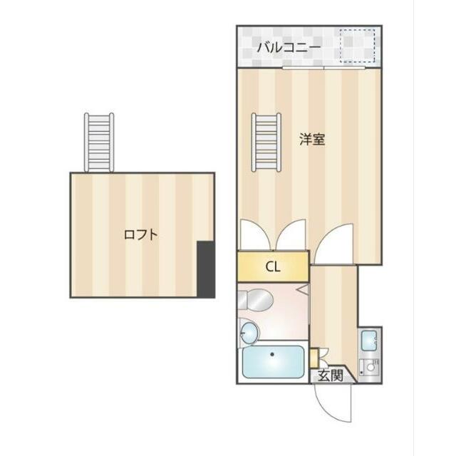 シャミー高倉 204号室 間取り