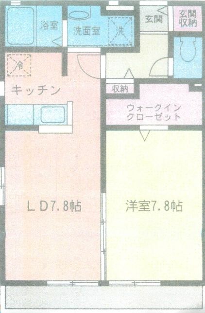 リサービア吉原 105号室 間取り
