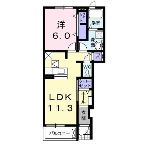 ジュウェル鎌倉壱番館 102号室 間取り