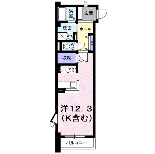シェーネスベルク 108号室 間取り