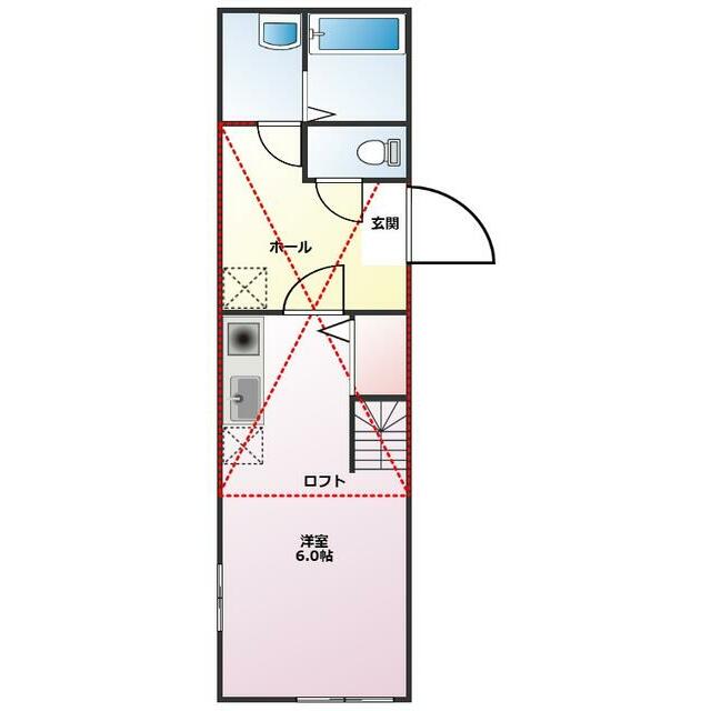 グリーンテラス戸塚 103号室 間取り
