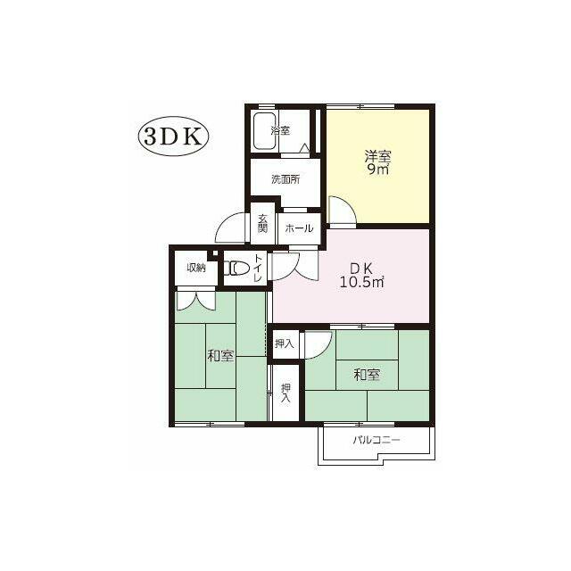 スプルースⅣ C棟 201号室 間取り