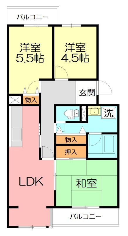 コーポレート本厚木 204号室 間取り