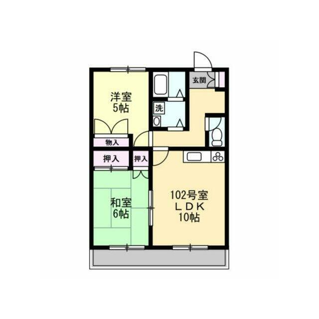 エミネンス湘南 102号室 間取り