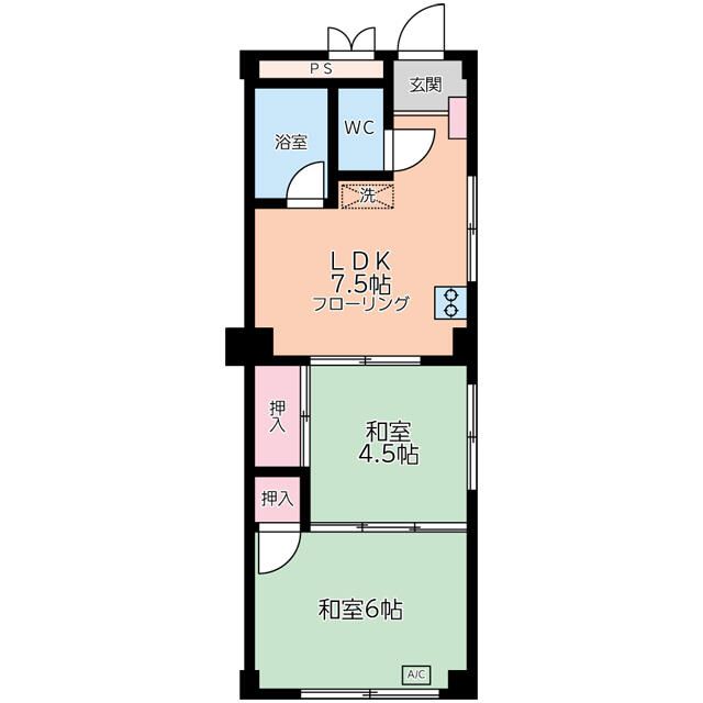 ハイツさがみ野 203号室 間取り