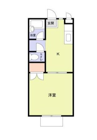 スカイブルー東海岸II 102号室 間取り