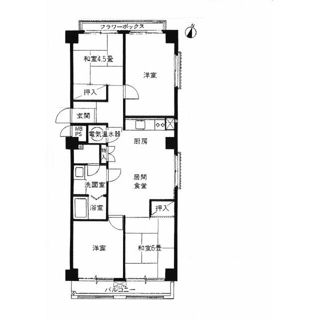 パナハイツひらつか 501号室 間取り