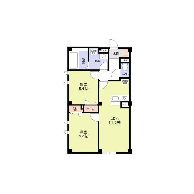 LAPIN湘南 102号室 間取り