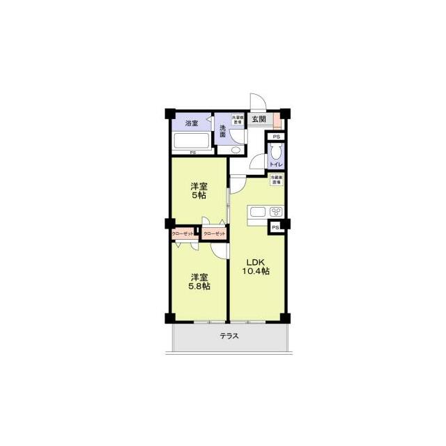 ＬＡＰＩＮ湘南 103号室 間取り