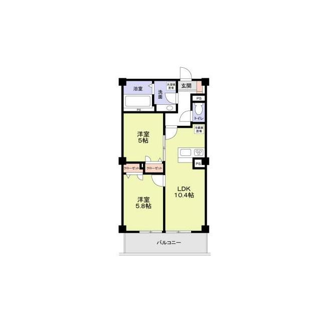 LAPIN湘南 203号室 間取り