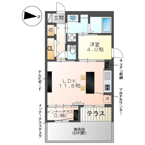 FOREST ODAWARA（フォレスト　オダワラ） 101号室 間取り