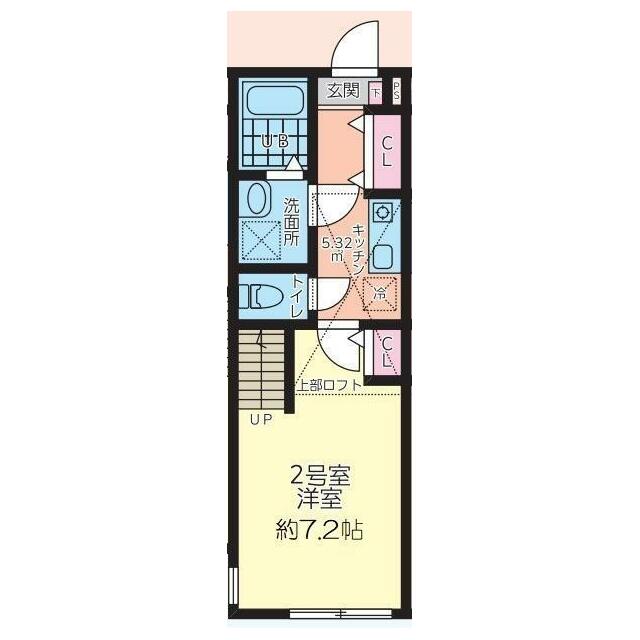 ＨａｌｅＬｕａｎａ厚木関口 102号室 間取り