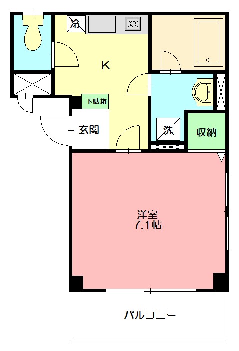 パルホームズ 102号室 間取り