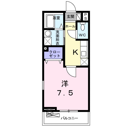 サンガーデン・バイオレット 105号室 間取り