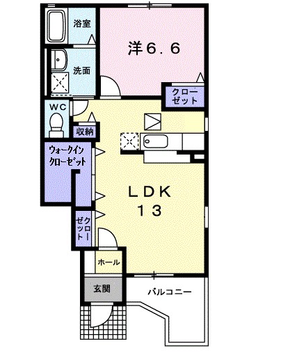 ピュア・グリーンⅡ 103号室 間取り
