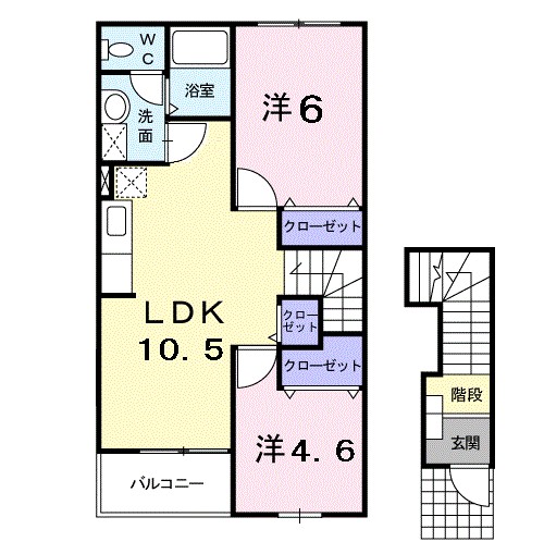 プラム　ブルック 202号室 間取り