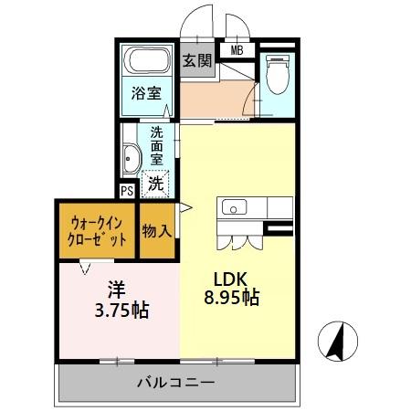 ユーハウス 302号室 間取り