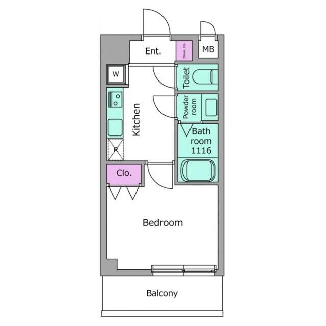 ＬＯＣ’Ｓ　ＹＯＫＯＤＡＩ 0314号室 間取り