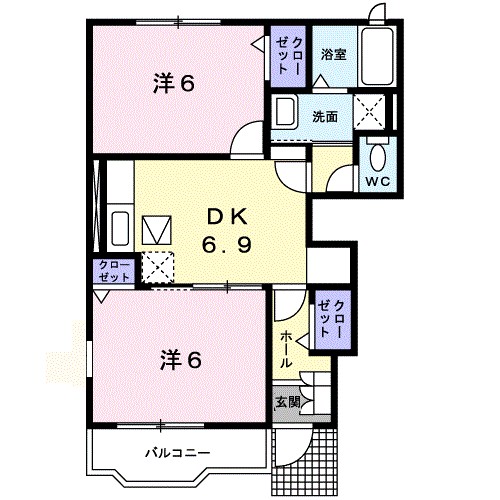 サンメゾン・Ⅰ 101号室 間取り