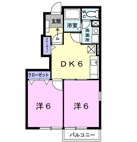 ヴィオラＡ 101号室 間取り