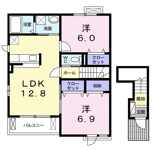 ハル・エスペランサ Ⅲ 201号室 間取り