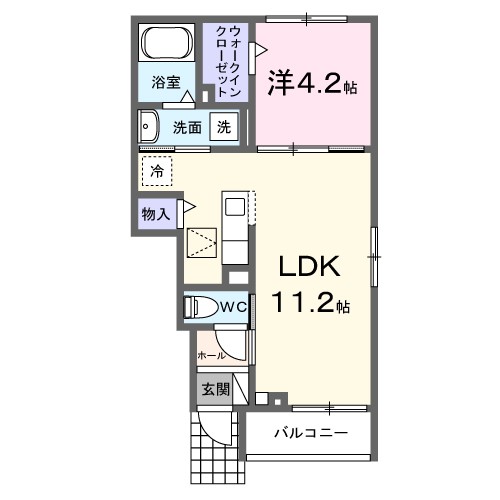 エフノーブル 103号室 間取り