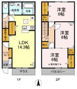 楓 102号室 間取り