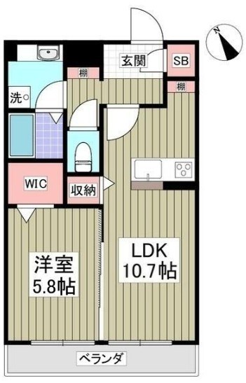 Riverside西湘 303号室 間取り