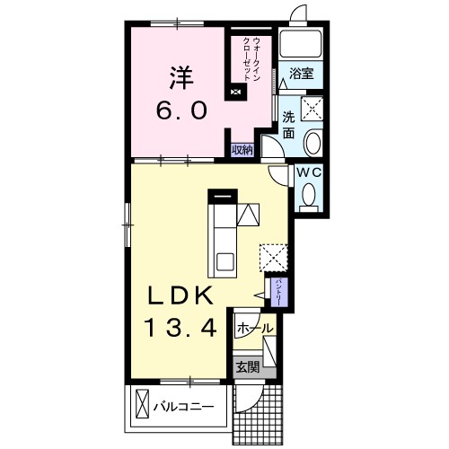 グリーンフォレストＢ 101号室 間取り